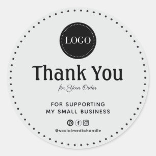 Sticker Rond Merci d'avoir soutenu ma petite entreprise