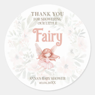 Sticker Rond Merci de Baby shower de gingembre