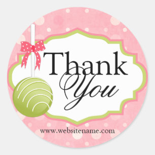 Sticker Rond Merci de boulangerie de pâtisserie