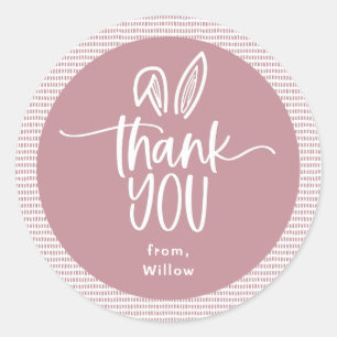 Sticker Rond Merci De Fête D'Anniversaire