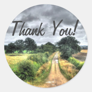 Sticker Rond Merci de la voie du sud de l'Angleterre