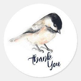 Sticker Rond Merci de poulet