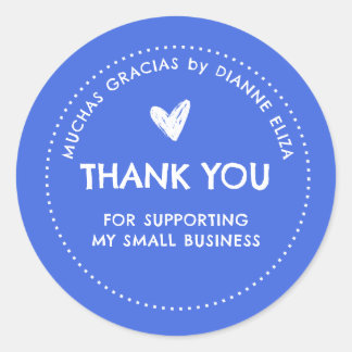Sticker Rond Merci de soutenir ma petite entreprise