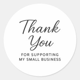 Sticker Rond Merci de soutenir ma petite entreprise