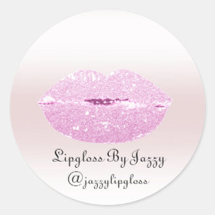 Sticker Rond Merci d'emballage de maquillage Lipgloss Parties s