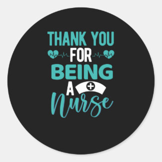 Sticker Rond Merci d'être infirmier(e)