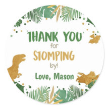 Merci Dinosaure Stompe Par Boy Anniversaire