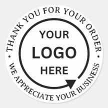 Merci du logo de l'entreprise de marque personnali