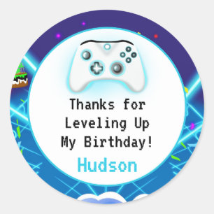 Sticker Rond Merci Epic Gamer Anniversaire Coup Critique !