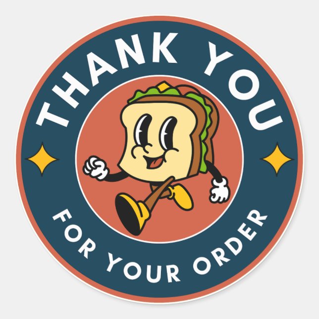 Sticker Rond Merci Gift (Devant)