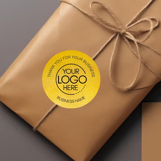 Sticker Rond Merci Gold (Créateur téléchargé)