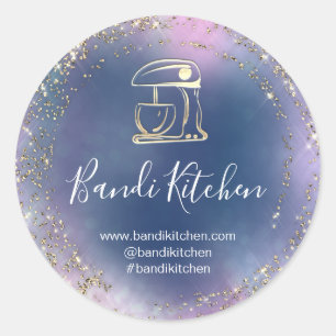Sticker Rond Merci Logo Cuisine Cuisine Chef boulangerie