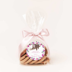 Sticker rond Merci maman et bébé