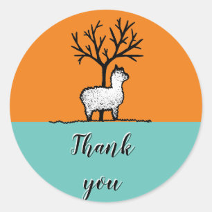 Sticker Rond Merci, mariage autocollant, mariage, merci
