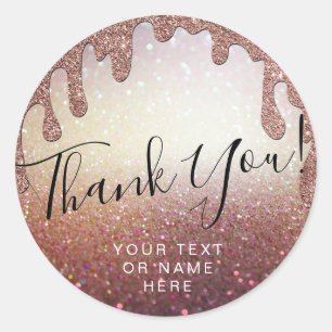 Sticker Rond Merci Nom 16e anniversaire de naissance