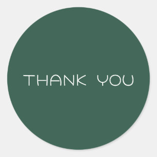 Sticker Rond Merci personnalisé
