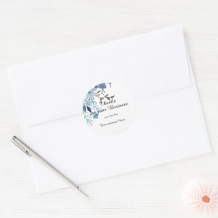Sticker Rond Merci personnalisé pour votre entreprise