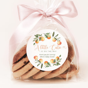 Sticker Rond Merci pour la baby shower de Little cutie