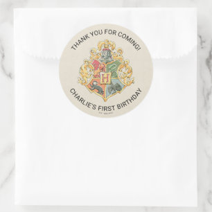 Sticker Rond Merci pour le premier anniversaire de Harry Potter