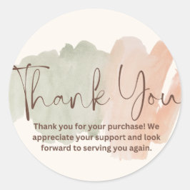 Sticker Rond Merci pour les achats
