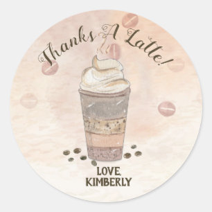 Sticker Rond Merci pour un Café