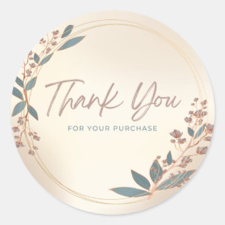 Sticker Rond Merci pour votre achat