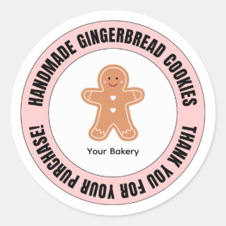 Sticker Rond Merci pour votre commande en pain d'épices