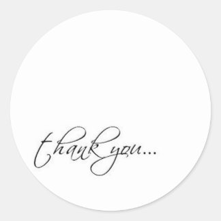 Sticker Rond merci scriptina