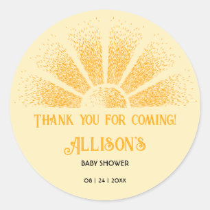 Sticker Rond Merci solaire