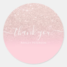 Merci typographie rose rose parties scintillant om