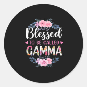 Sticker Rond Mère Art Béni D'Être Appelé Gamma Anniversaire