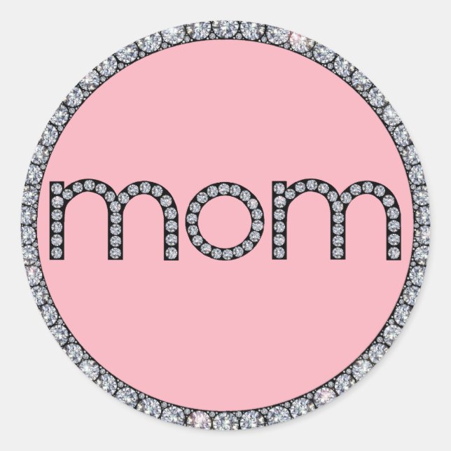 Sticker Rond Mère baguette de bague (Devant)