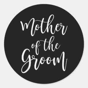 Sticker Rond Mère Du Mariage Groom Maman