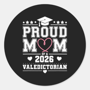 Sticker Rond Mère fière d'une major de promotion 2026 