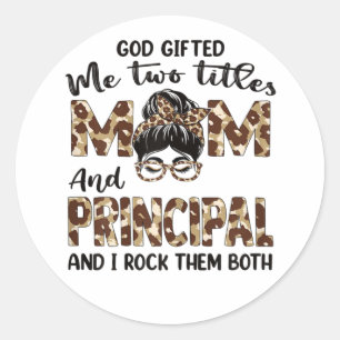Sticker Rond Mère Mère Et Principales Mères Anniversaire