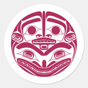 Sticker Rond 'Mère Ours'