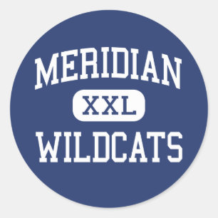 Sticker Rond Méridien - Wildcats - High - Meridian Mississippi