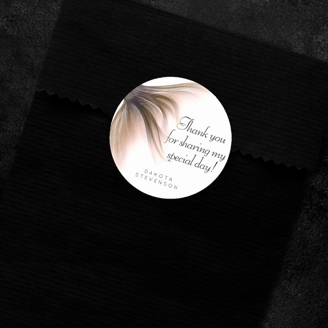 Sticker Rond Mermaid Posh Tail | Dusty Merci en terre cuite (Créateur téléchargé)