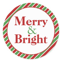 Merry & Bright Christmas Enveloppe Phoques