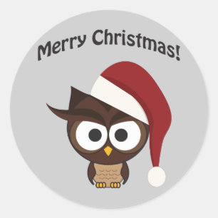 Sticker Rond Merry Christmas