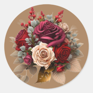 Sticker Rond Merveilles en fleurs : Collection de graphismes Fl