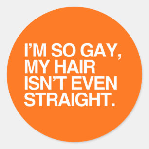 STICKER ROND MES CHEVEUX NE SONT MÉME PAS RAIDES