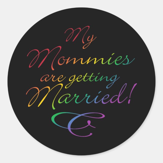 Sticker Rond Mes Moments Se Marient (Devant)