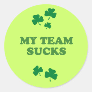 STICKER ROND MES SUCKS D'ÉQUIPE