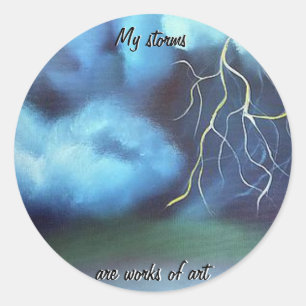 Sticker Rond Mes tempêtes...