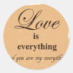 Sticker Rond Message d'amour pour lui