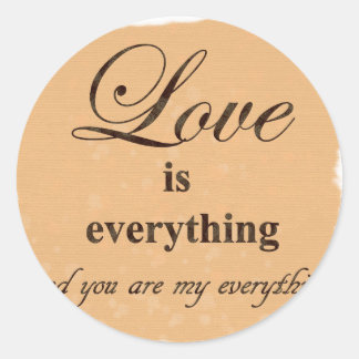 Sticker Rond Message d'amour pour lui