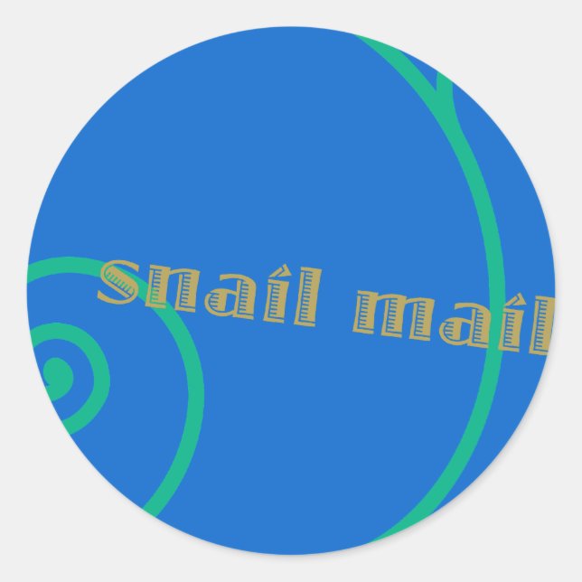 Sticker Rond Messagerie Snack Blueberry (Devant)