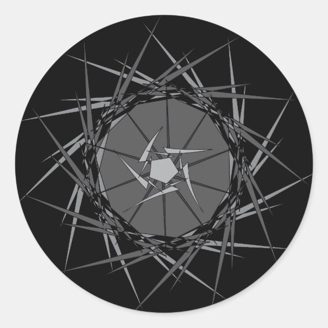 Sticker Rond Métal (Devant)