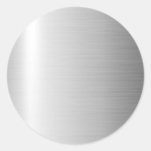 Sticker Rond Métal en acier inoxydable métallique